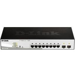 Switch Gestionado D-Link DGS-1210-08P/ 8 Puertos/ RJ45 10/100/1000/ SFP/ PoE