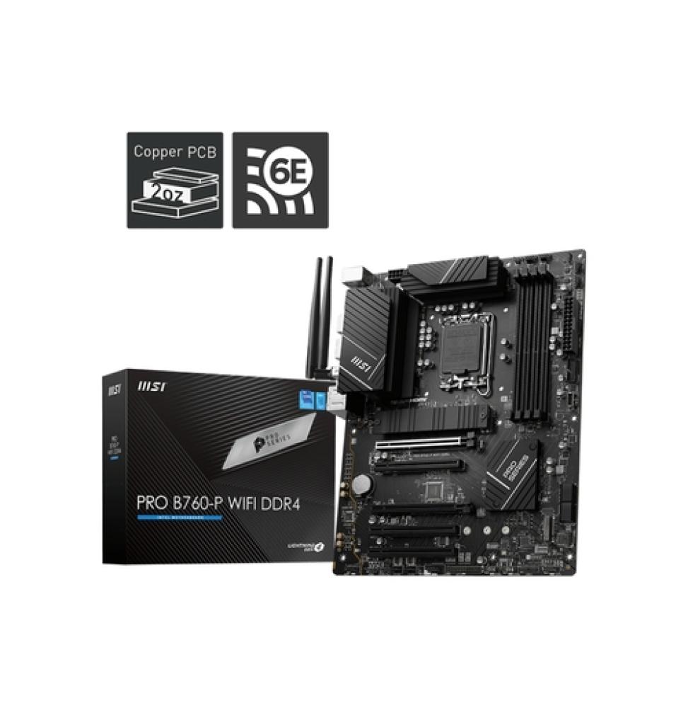 MSI Placa Base PRO B760-P WIFI DDR4 ATX LGA1700