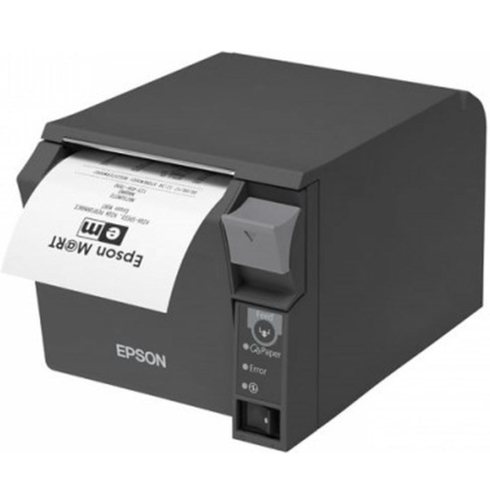 Impresora de ticket térmica Epson TM-T70II. Conexión USB + RS232. Color Gris Oscuro.