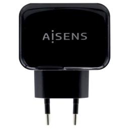 Cargador de Pared Aisens A110-0440/ 2xUSB/ 17W