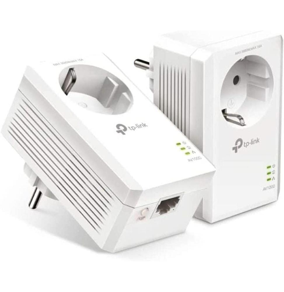 Adaptador Powerline TPLink TL-PA7017P KIT AV1000 1000Mbps/ Alcance 300m/ Pack de 2