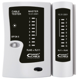 Tester Nanocable 10.31.0301 para RJ11-RJ12-RJ45