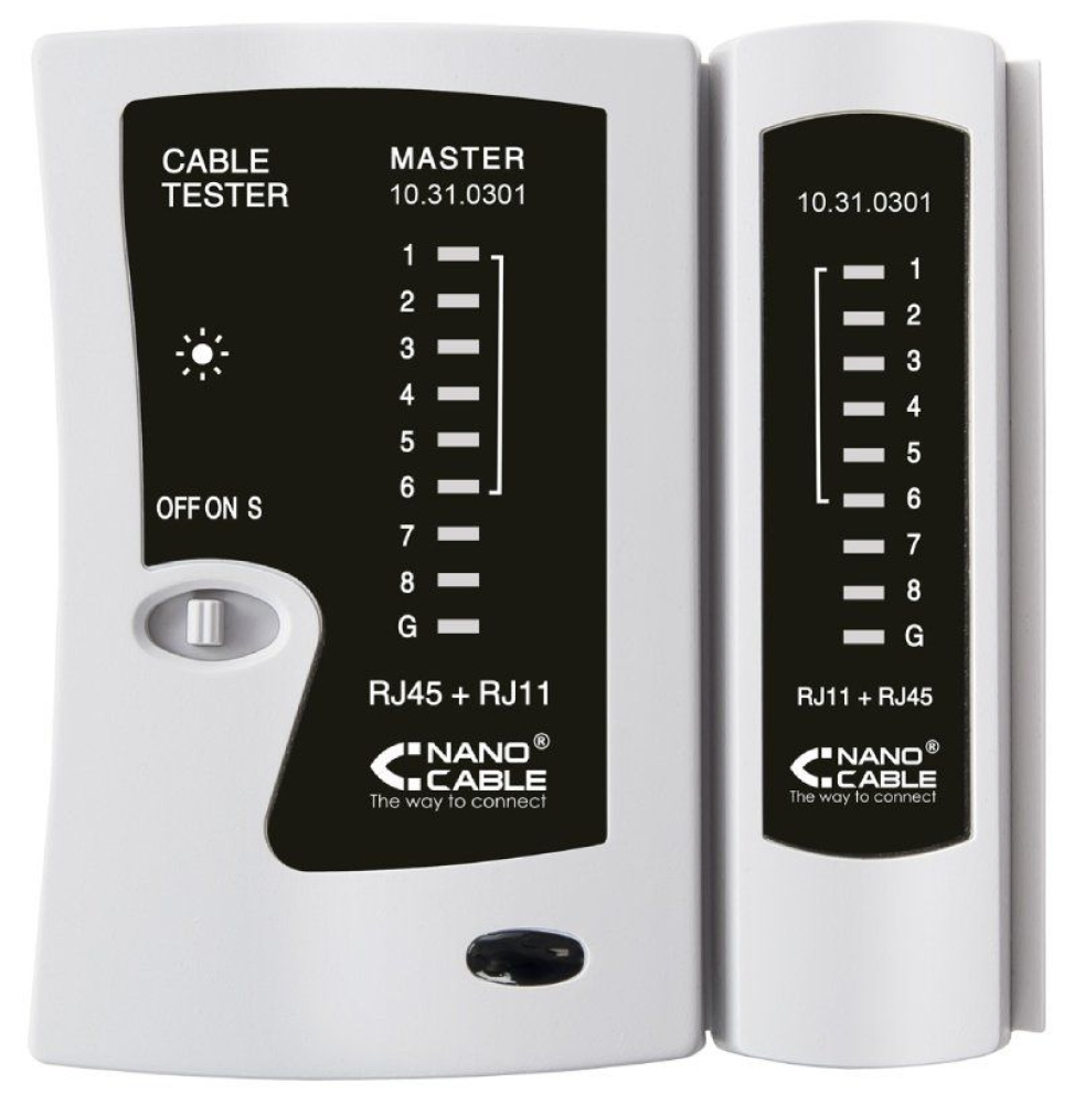 Tester Nanocable 10.31.0301 para RJ11-RJ12-RJ45