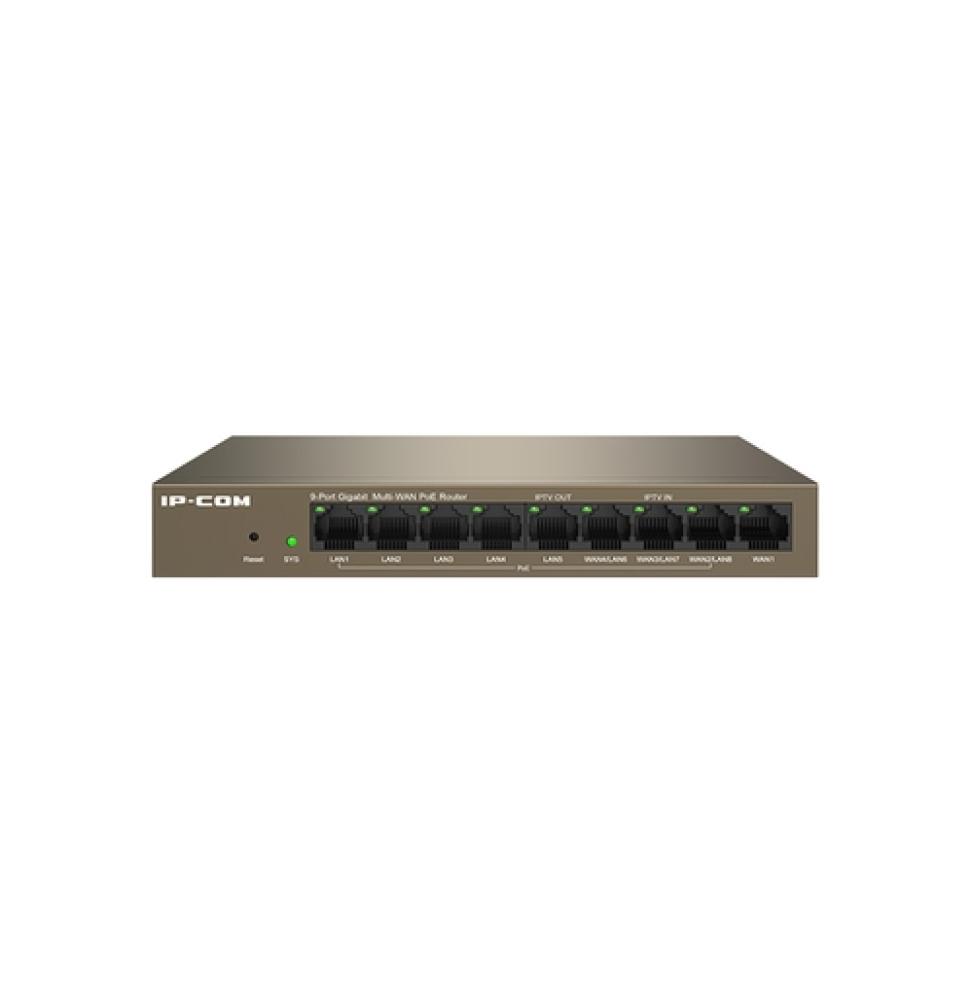 IP-COM M20-8G-PoE - Router Cloud - 9 puertos 10/100/1000 - 8 puertos PoE - 4 x WAN - ProFi - Escritorio