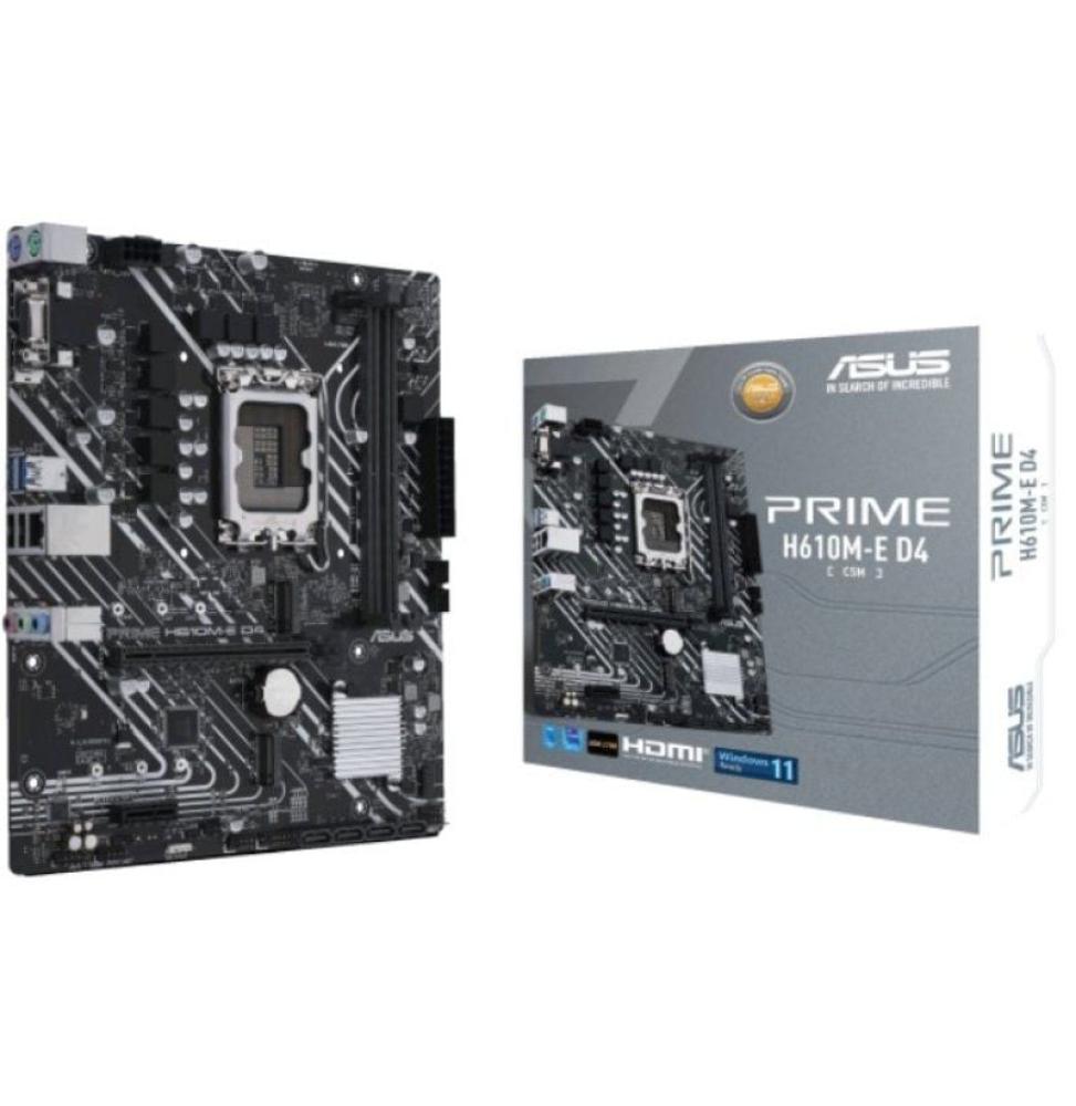 Placa Base Asus Prime H610M-E D4-CSM/ Socket 1700/ Micro ATX