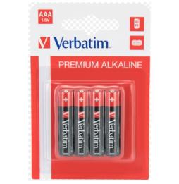 Verbatim - Pack 4 Pilas AAA LR03 Alcalinas