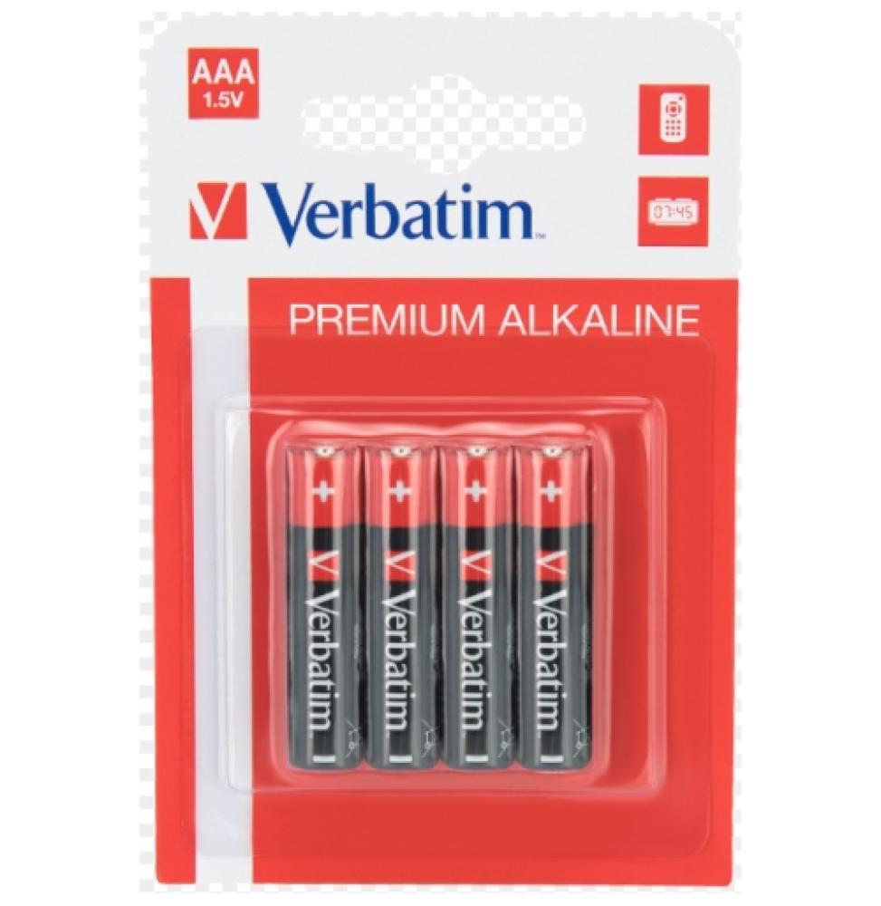 Verbatim - Pack 4 Pilas AAA LR03 Alcalinas