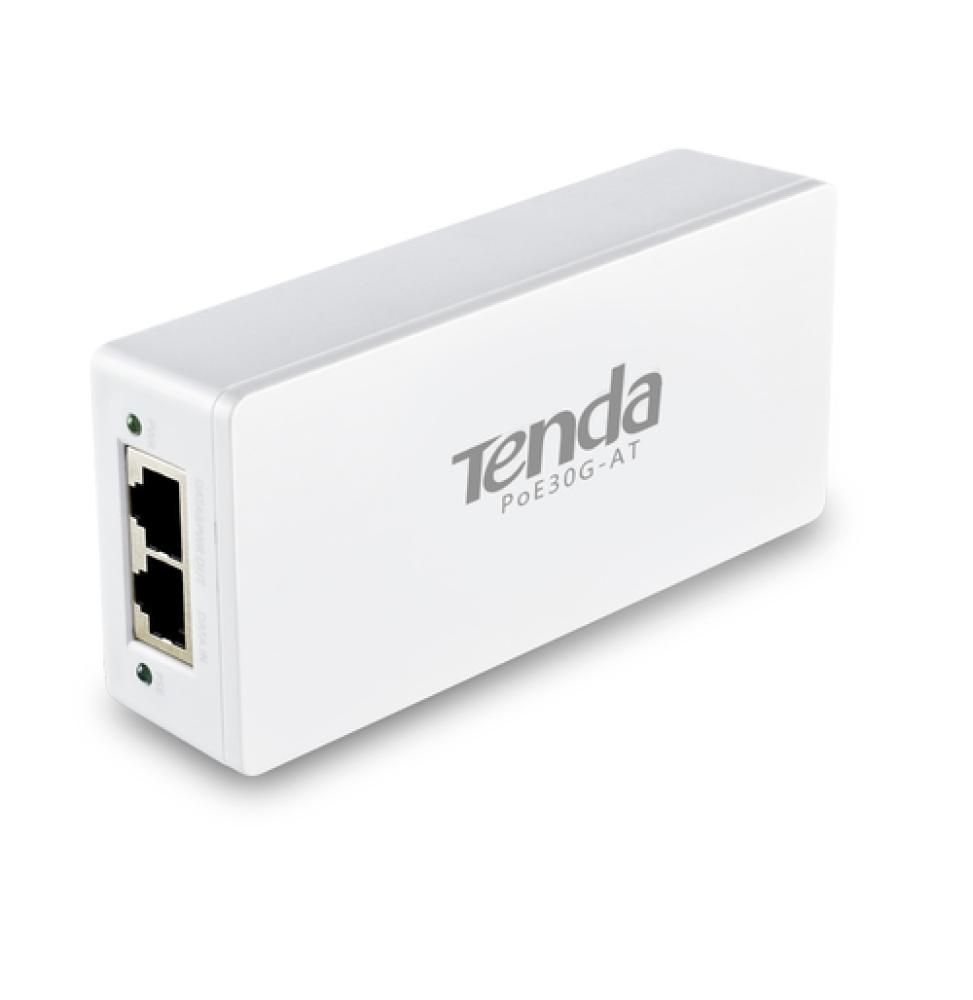 Tenda - Inyector PoE POE30G-AT - RJ45 Gigabit 10/100/1000 - Hasta 30W - 100m