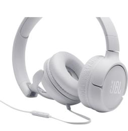 Auriculares JBL Tune 500/ con Micrófono/ Jack 3.5/ Blancos