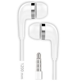 Pack 10 Auriculares Intrauditivos Tech One TEC2955/ con Micrófono/ Jack 3.5/ Blancos