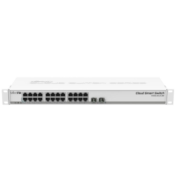 Switch Mikrotik CSS326-24G-2S+RM 26 Puertos/ RJ45 10/100/1000/ SFP/ PoE