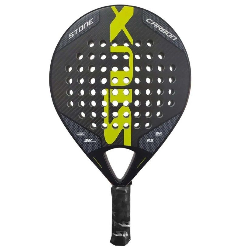 Pala de Pádel Siux Stone Carbon 3K/ Amarilla y Negra