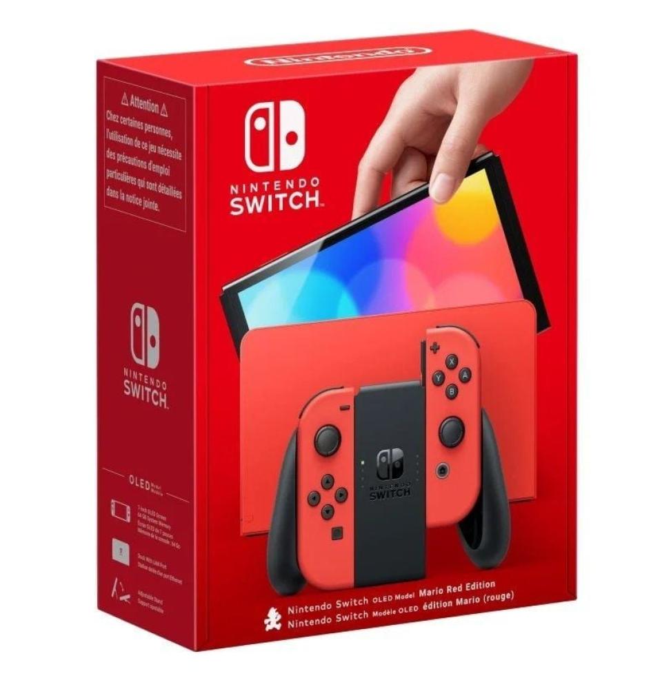 Nintendo Switch Versión OLED Mario Red Edition / Incluye Base/ 2 Mandos Joy-Con