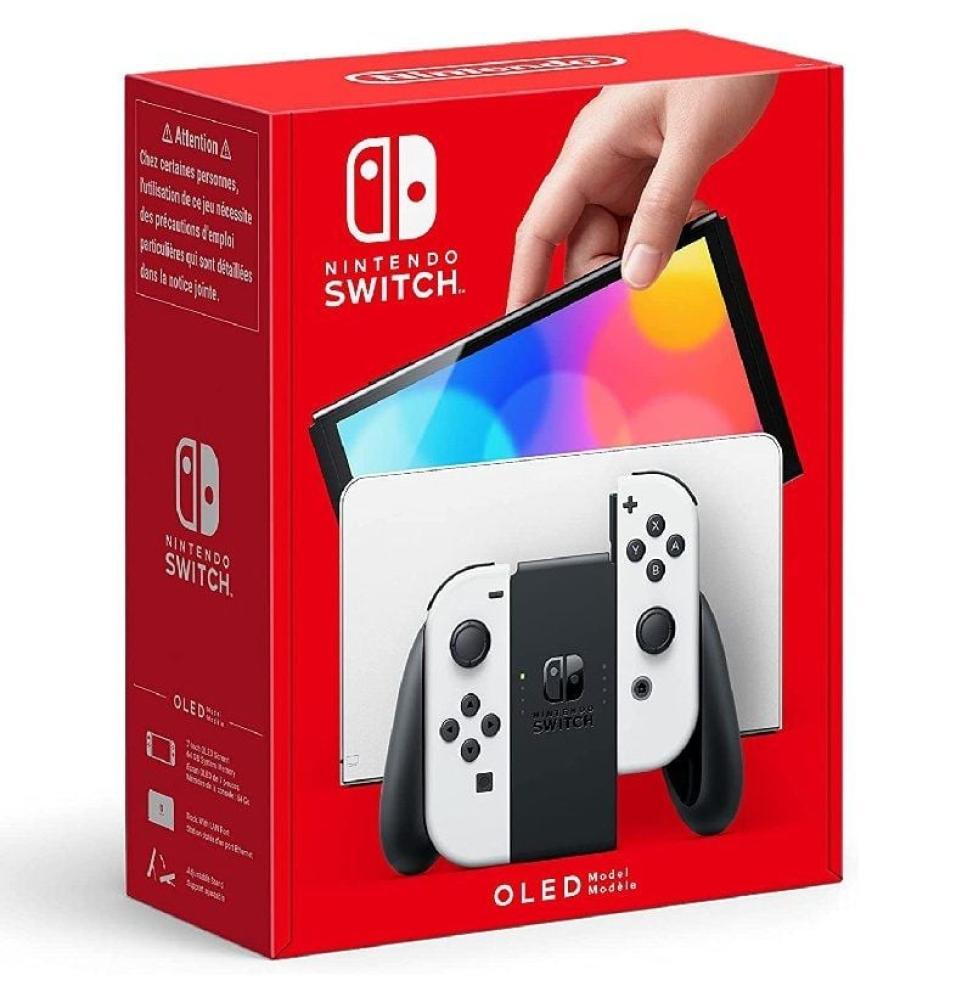 Nintendo Switch Versión OLED Blanca/ Incluye Base/ 2 Mandos Joy-Con