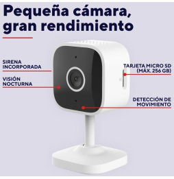 Cámara de Videovigilancia Trust IPCAM-2900/ 93.6º/ Visión Nocturna/ Control desde APP