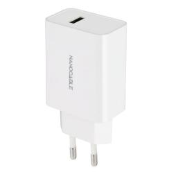 Cargador de Pared Nanocable 10.10.2003/ 1xUSB/ 2.1A/ Blanco