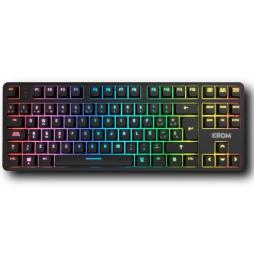 Teclado Gaming Mecánico Krom Kernel Pro/ Negro y Blanco