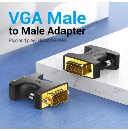 Adaptador Vention DDEB0/ VGA Macho - VGA Macho