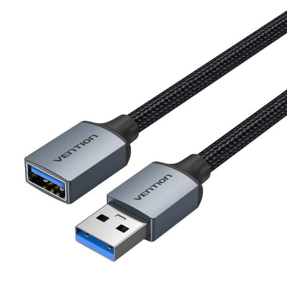 Cable Alargador USB 3.0 Vention CBLHF/ USB Macho - USB Hembra/ 5Gbps/ 1m/ Gris