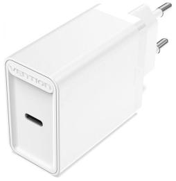 Cargador de Pared Vention FAIW0-EU/ 1xUSB Tipo-C/ 30W