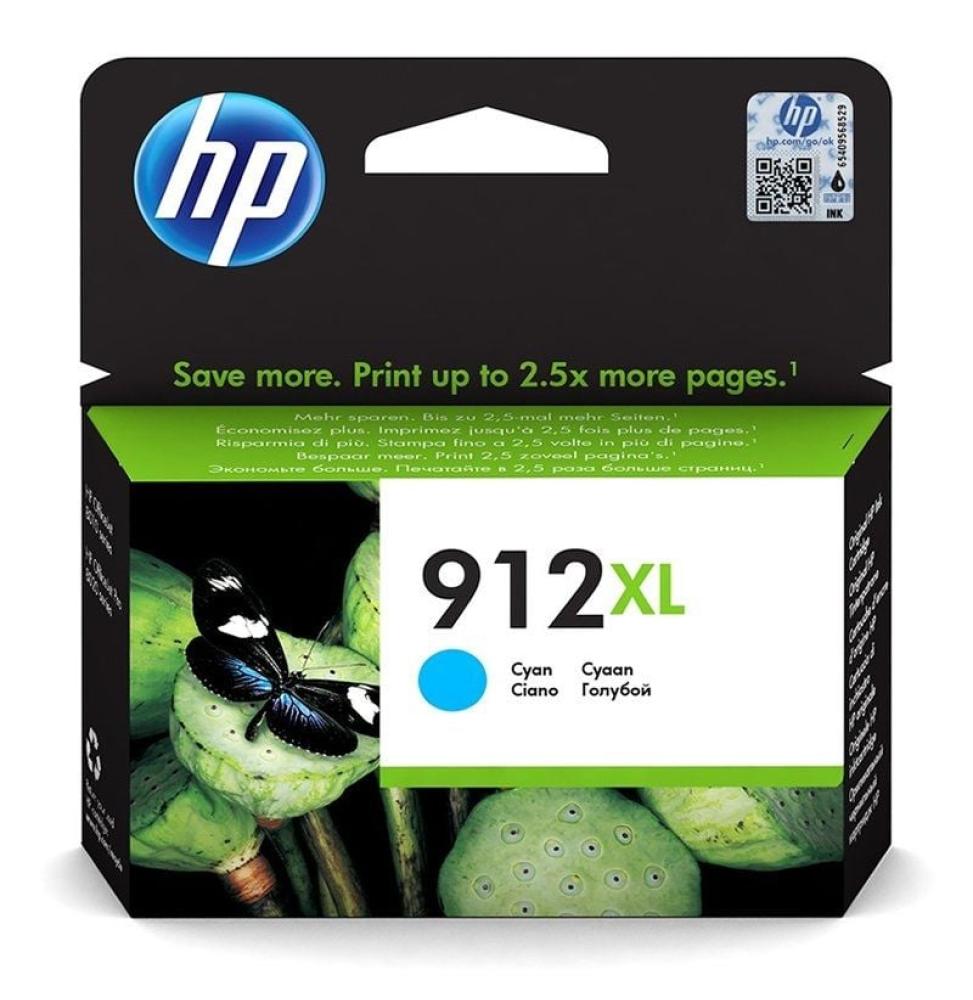 Cartucho de Tinta Original HP nº912 XL Alta Capacidad/ Cian