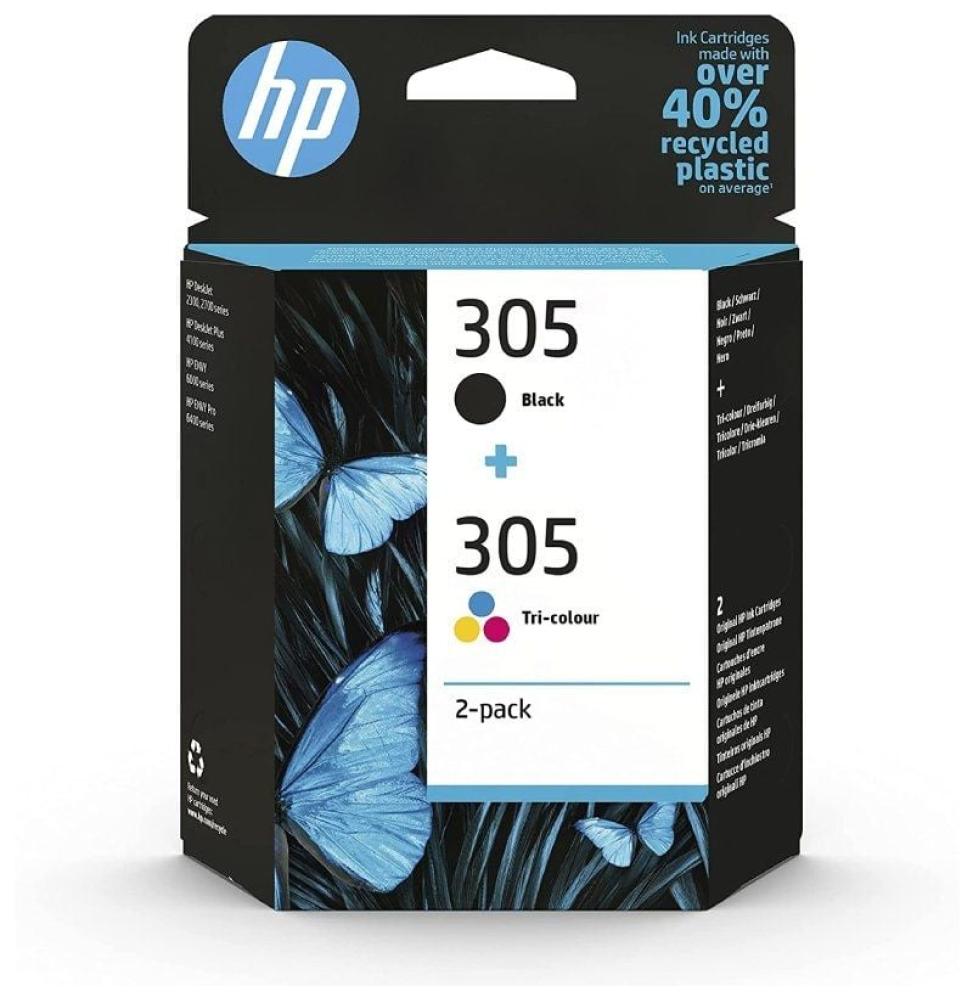 Cartucho de Tinta Original HP nº305 Multipack/ Negro/ Tricolor