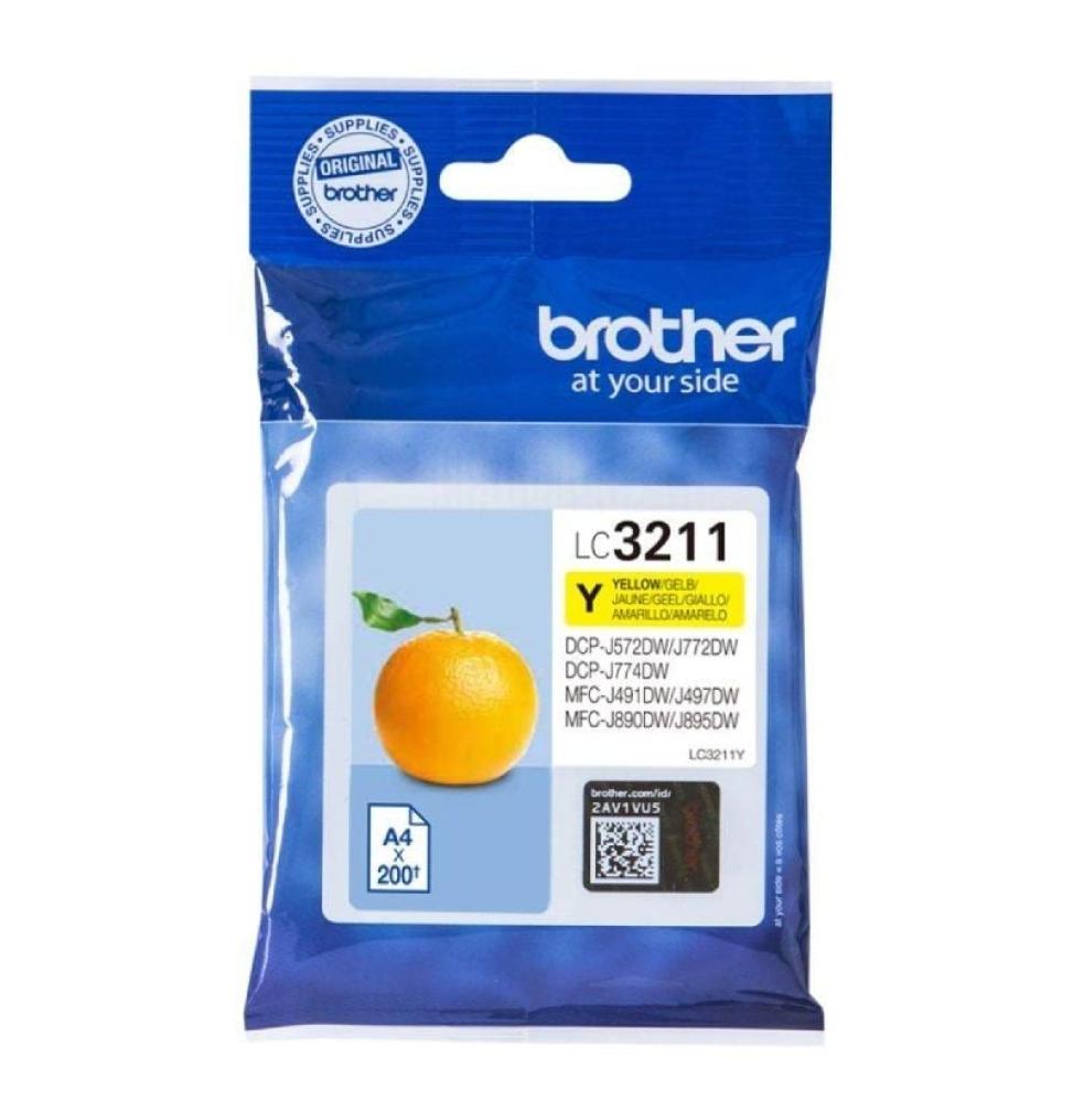 Cartucho de Tinta Original Brother LC-3211Y/ Amarillo