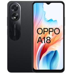 Smartphone Oppo A18 4GB/ 128GB/ 6.56'/ Negro Brillante