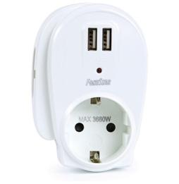 Cargador de Pared Fonestar AD-22U/ 2xUSB/ 1xSchuko