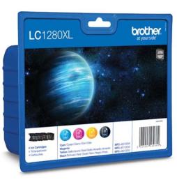 Cartucho de Tinta Original Brother LC-1280XL Alta Capacidad Multipack/ Cian/ Magenta/ Amarillo/ Negro