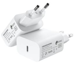 Cargador de Pared Leotec LECSPH20W1W/ 1xUSB Tipo-C/ 20W