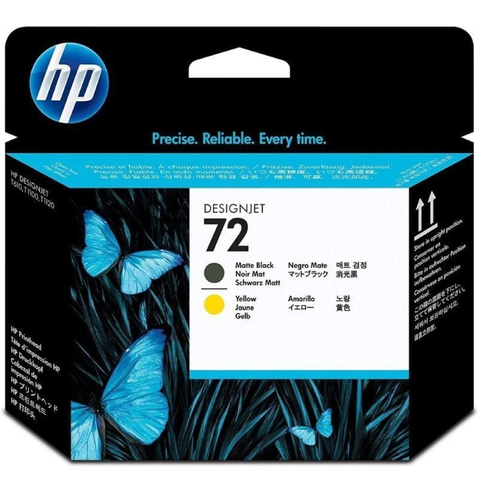 Cartucho de Tinta Original HP nº72/ Negro Mate/ Amarillo