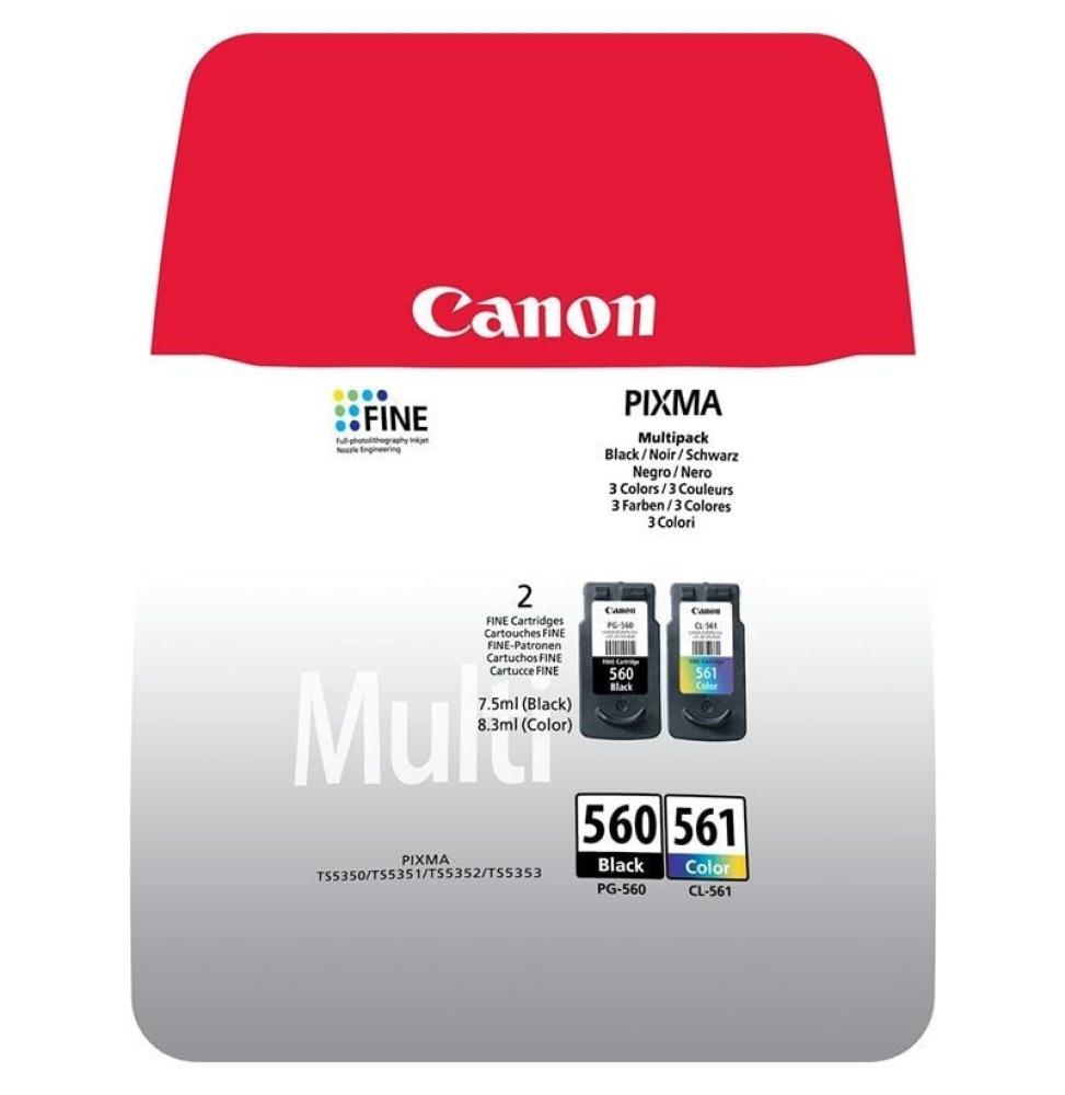 Cartucho de Tinta Original Canon PG-560 + CL-561 Multipack/ Negro/ Tricolor