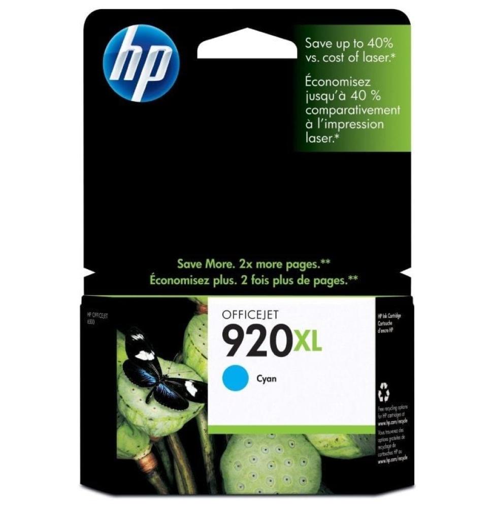 Cartucho de Tinta Original HP nº920 XL Alta Capacidad/ Cian