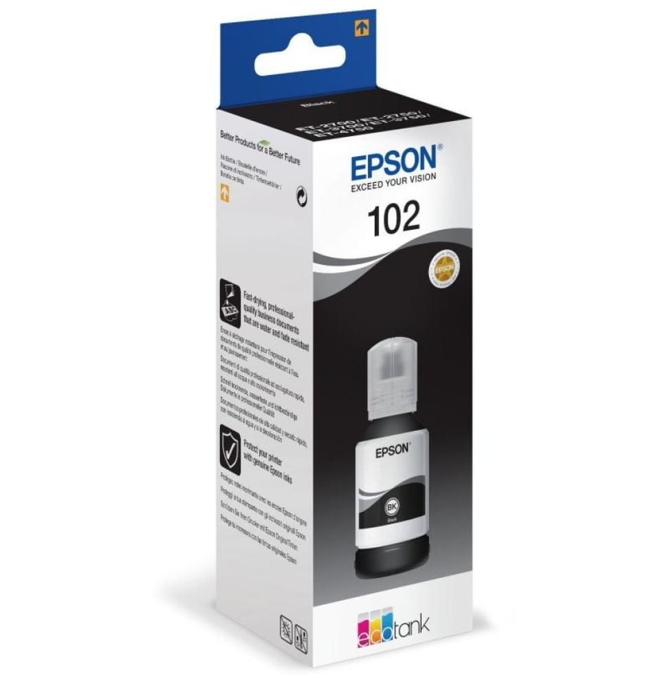 Botella de Tinta Original Epson nº102/ Negro