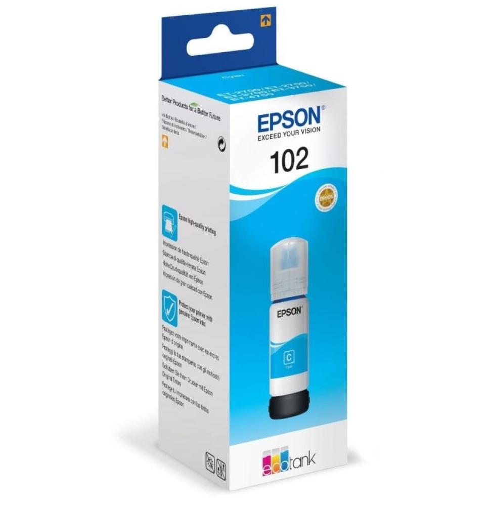 Botella de Tinta Original Epson nº102/ Cian