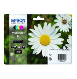 Cartucho de Tinta Original Epson nº18 Multipack/ Negro/ Cian/ Amarillo/ Magenta