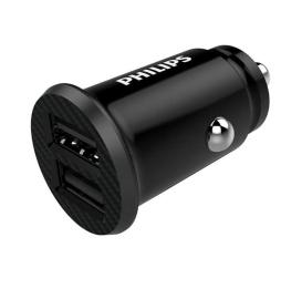 Cargador de Coche Philips DLP2510/ 2xUSB/ 12W