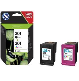 Cartucho de Tinta Original HP nº301 Multipack/ Negro/ Tricolor