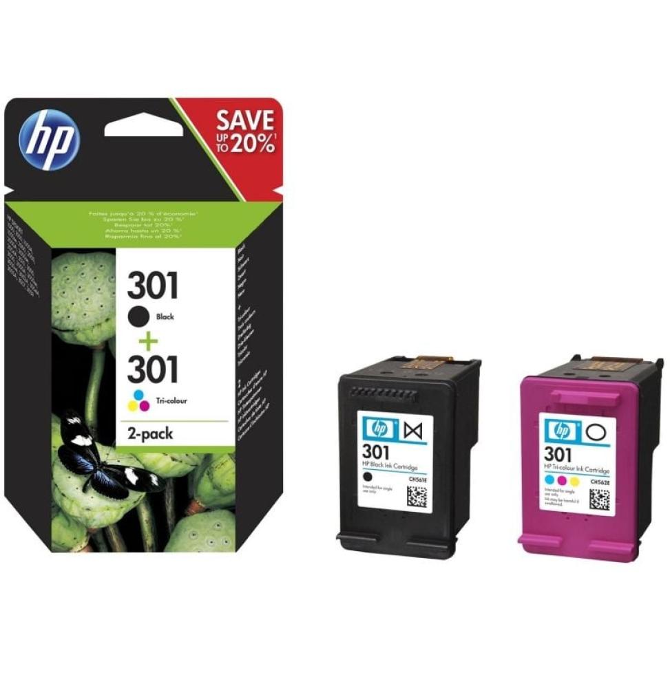 Cartucho de Tinta Original HP nº301 Multipack/ Negro/ Tricolor