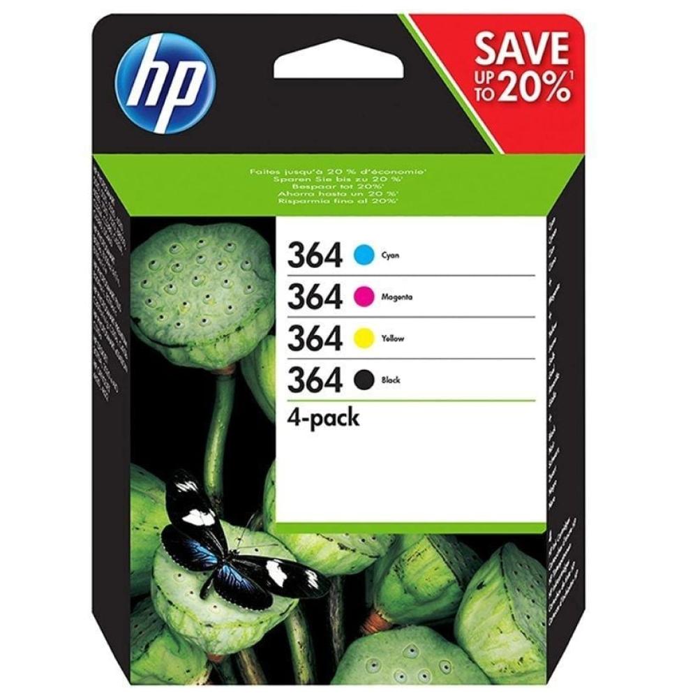 Cartucho de Tinta Original HP nº364 Multipack/ Negro/ Magenta/ Cian/ Amarillo