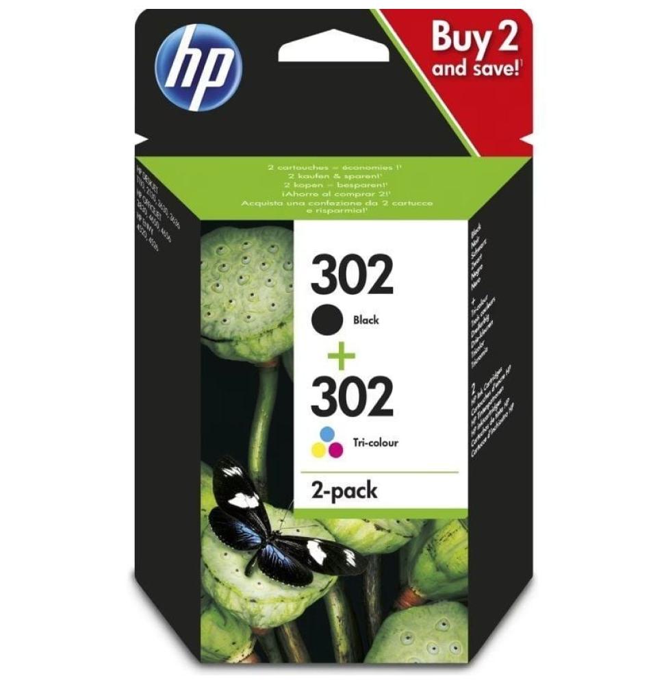 Cartucho de Tinta Original HP nº302 Multipack/ Negro/ Tricolor