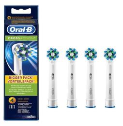 Cabezal de Recambio Braun para cepillo Braun Oral-B Pro Cross Action/ Pack 4 uds