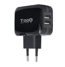 Cargador de Pared TooQ TQWC-1S02/ 2xUSB/ 17W