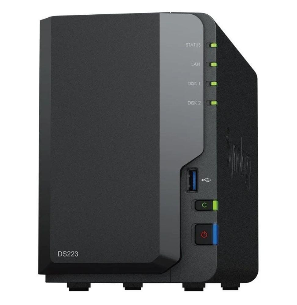 NAS Synology Diskstation DS223/ 2 Bahías 3.5'- 2.5'/ 2GB DDR4/ Formato Torre