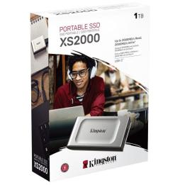 Disco Externo SSD Kingston SXS2000 1TB/ USB 3.2/ Plata