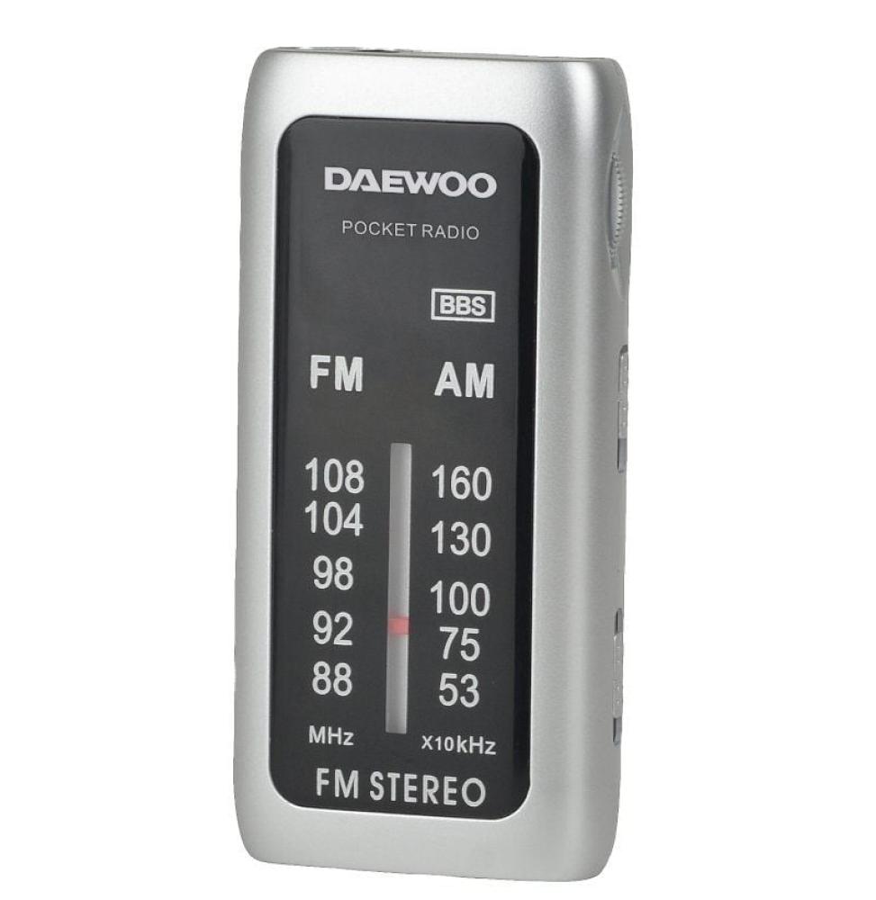 Radio Portátil Daewoo DW1129/ Plata