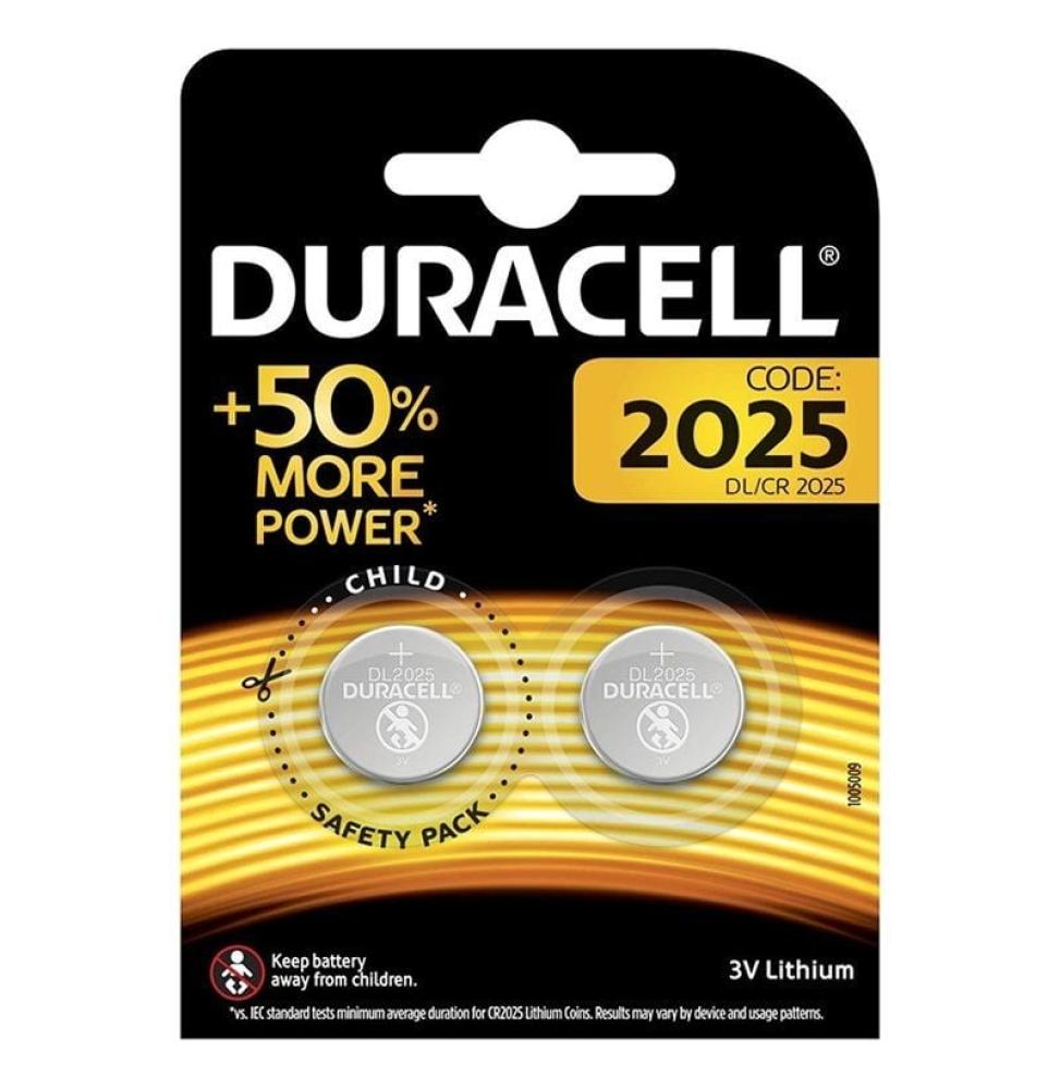 Pack de 2 Pilas de Botón Duracell DL2025B2/ 3V