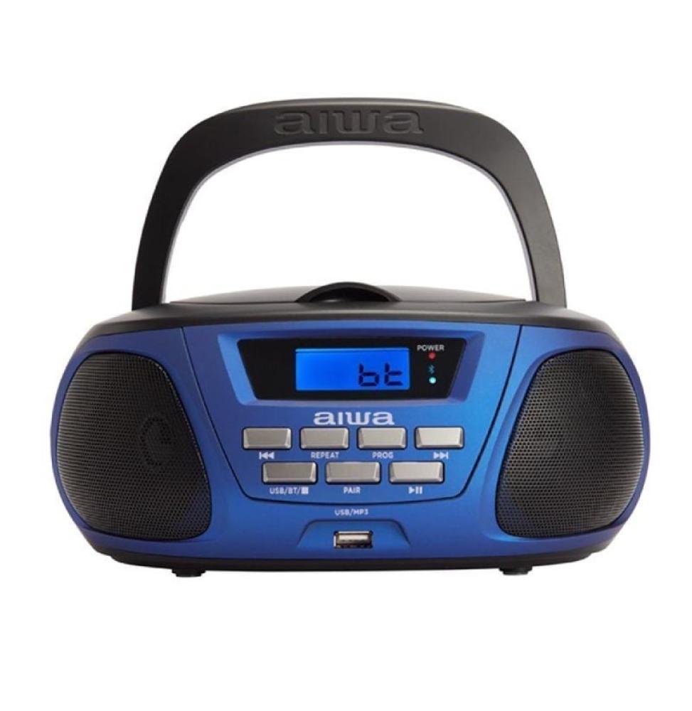 Radio CD Aiwa BBTU-300BL/ 5W/ Azul