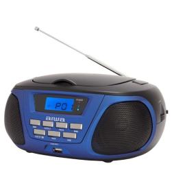 Radio CD Aiwa BBTU-300BL/ 5W/ Azul